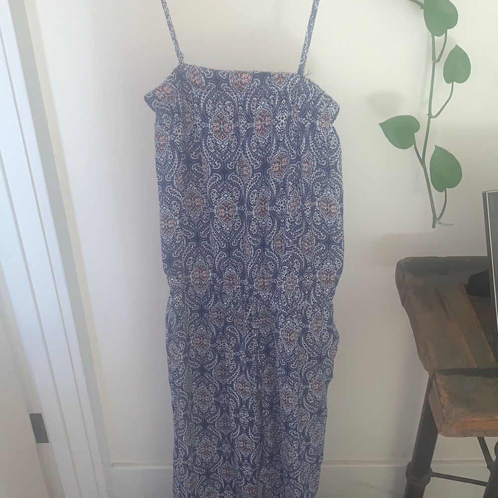 Really cute printed jumpsuit size medium